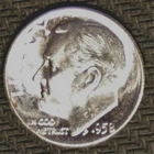 1958-P Roosevelt Dime - BU - Stock Photo - #36979 - FREE SHIPPING