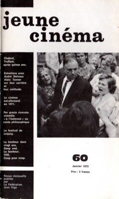 JUNGES KINO Nr. 60 - Chabrol - Trüffel - Gerber - Coup for Coup Karmitz - 1972