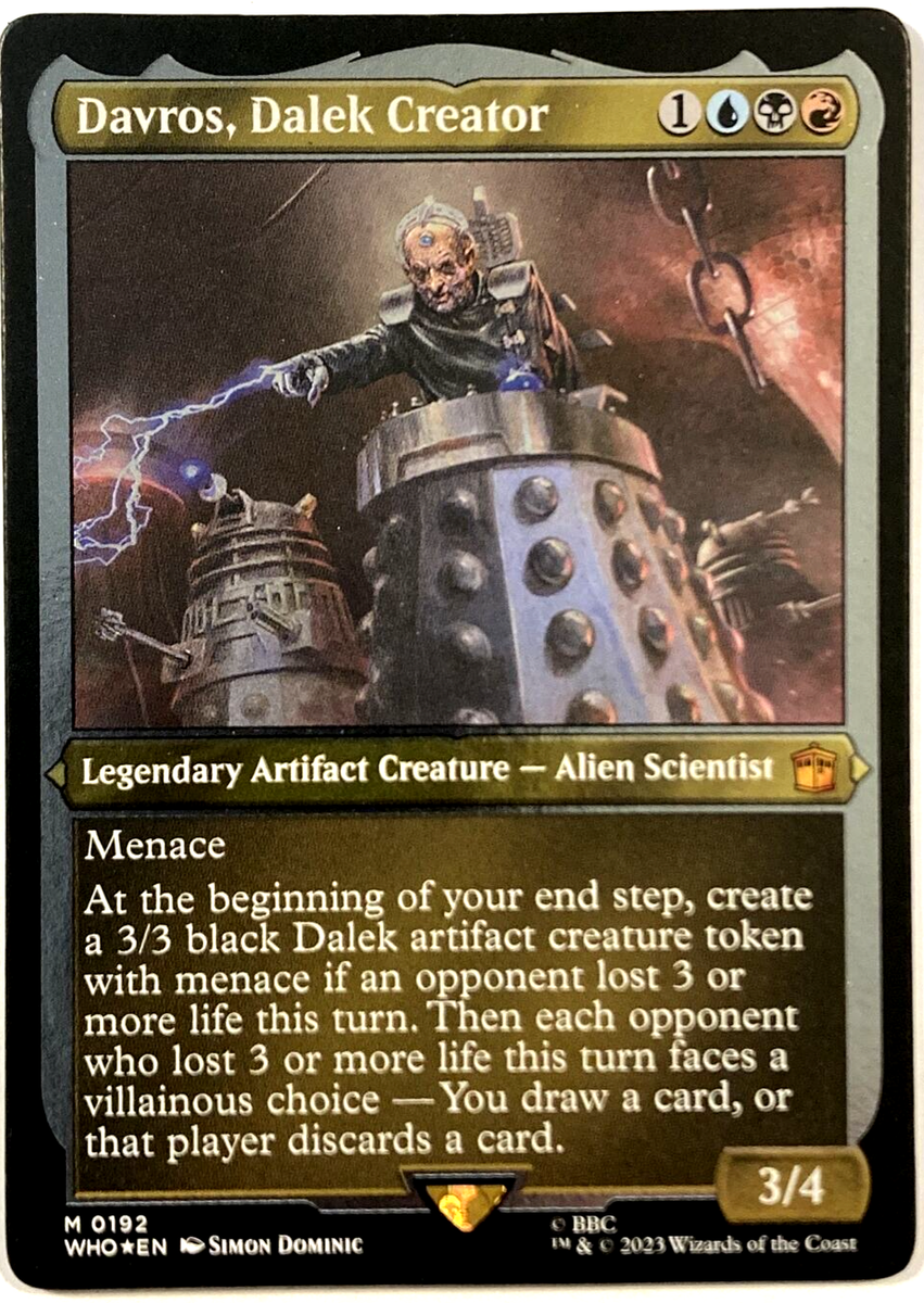 dalek cards mtg Magic The Gathering - Universes Beyond - Doctor Who