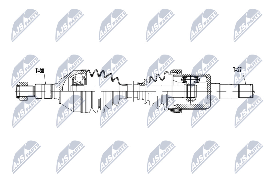 N.T.Y. NPW-PL-142.NTY Drive Shaft for OPEL - Image 7