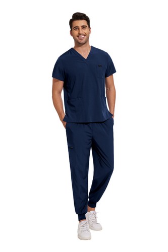 Unisex Jogger Scrub Set - Breathable Stretch Medical Uniform for Nurses Doctors - Picture 98 of 113