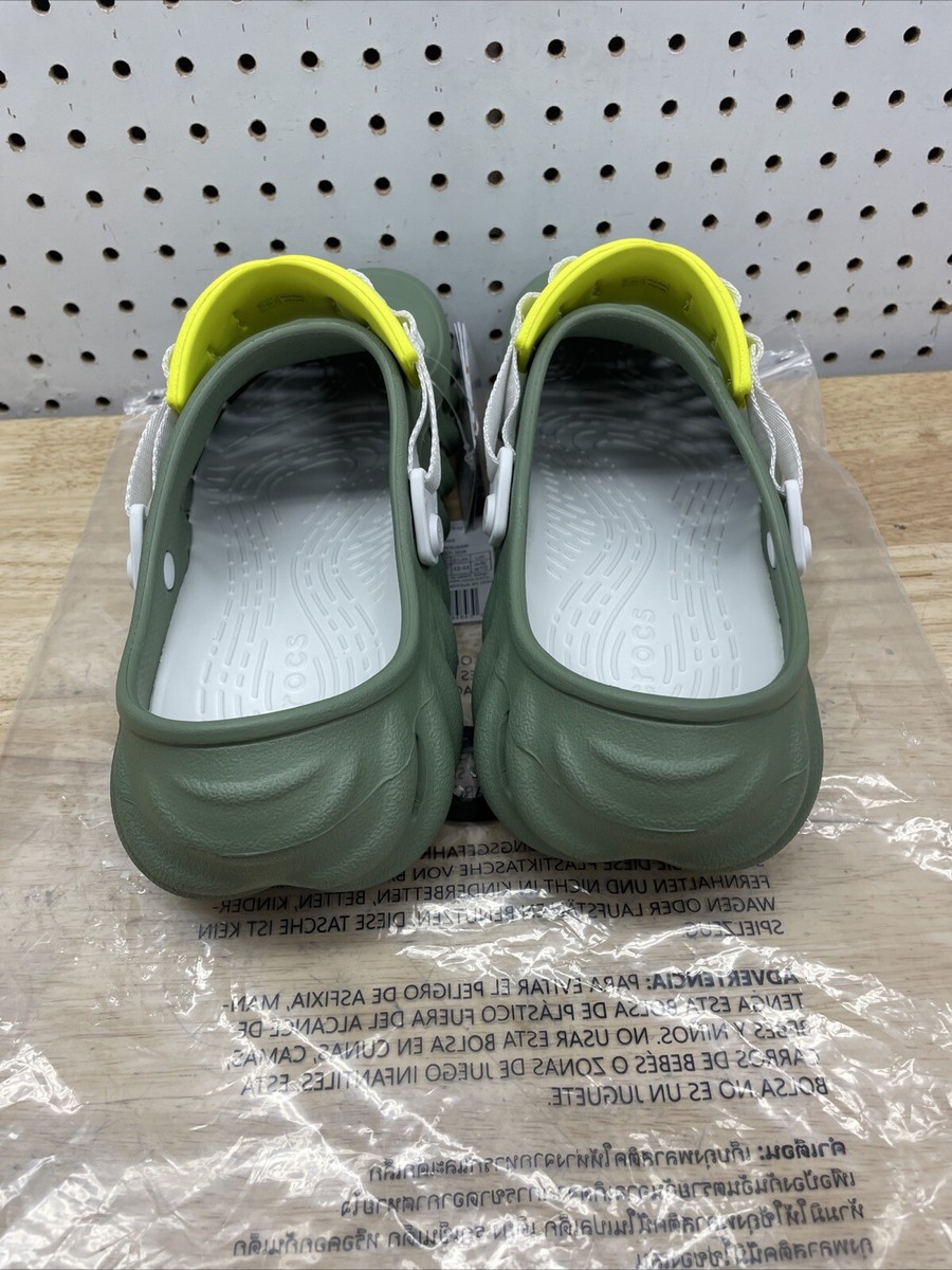 Crocs Echo Clogs Mens 8 / Womens 10 Moss Green Slip On‎ Strap Sandals NEW w/ Tag Crocs Echo Clogs Mens 8 /‎ Womens 10 Moss Green Slip On  main image 4