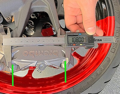 ZX10R ZX14R ZX14 ZX6R 108mm FRONT BRAKE CALIPER LOWERING STRAP