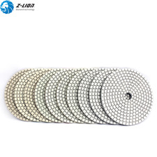 10PCS 4 Inch Wet Diamond Polishing Pads For Granite Stone Marble Concrete Polish