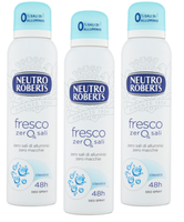 3X Neutro Roberts Fresco Classico Deo Spray Mit Floralen Noten 150Ml