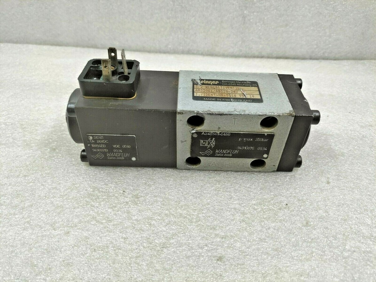 WANDFLUH AS4Z60a-S460 HYDRAULIC VALVE 350 BAR | eBay