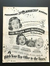 The Stars are Singing Original Pressbook (1953) - 16 Pages - 12" x 15"  VG/EX