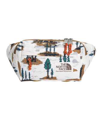 The North Face Berkeley Lumbar Waist Pack - Gardenia White Camping Scenic Print