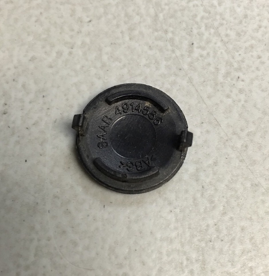 Saab 9-5 Panel Trim Screw Cover Insert Cap Black 4914586 OEM