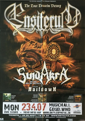 ENSIFERUM The Tour Towards Konzertplakat Poster - gefaltet folded - Sammlerstück