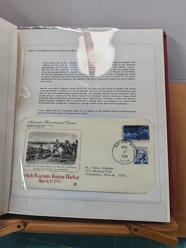 U.S. First Day  Bicentennial Covers Red Book Of 18 Covers  - Excellent - Image 3 of 4