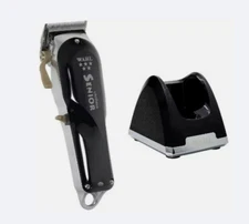 New 8504-400 Professional 5-Star Series Cordless Senior Clipper With Base