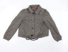Love Label Womens Brown Jacket Blazer Size 14