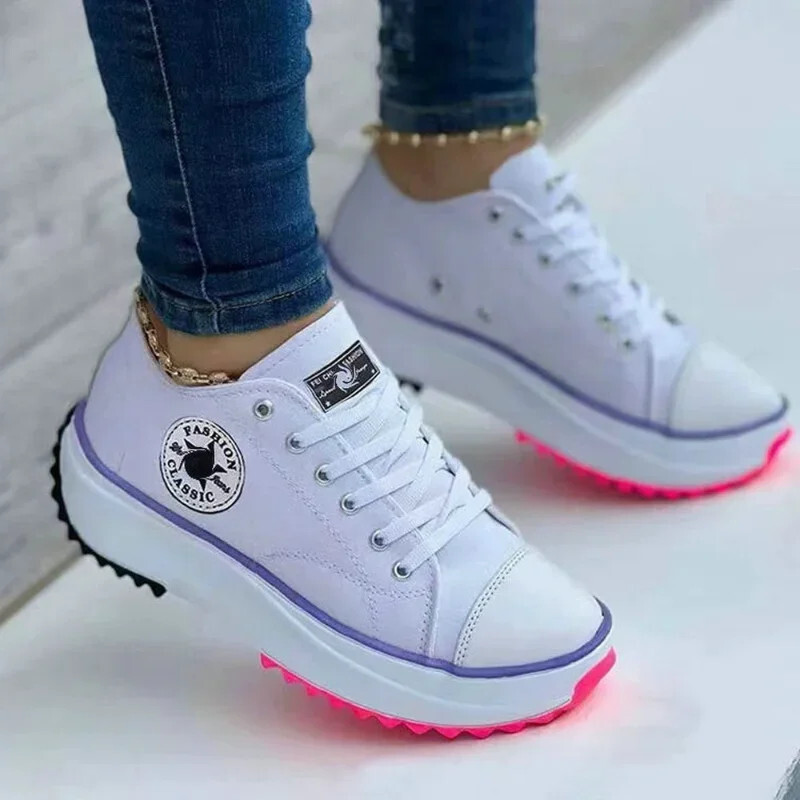 2025 New Women Pattern Canvas Sneakers Women Casual Shoes Women Sneakers  Shoes