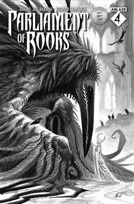 Parliament of Rooks #4 (Cvr B) (2025) Abigail Jill Harding B&W Variant
