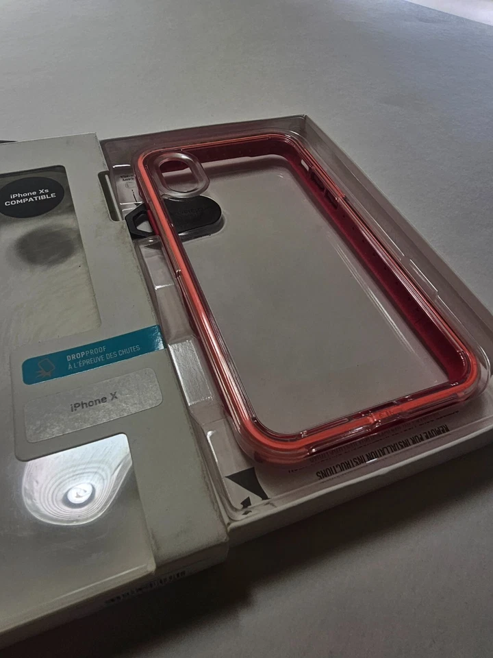NUEVA Funda LifeProof Slam Series Drop para iPhone X y Xs 5.8" Coral Puesta de Sol Foto 2 de 4