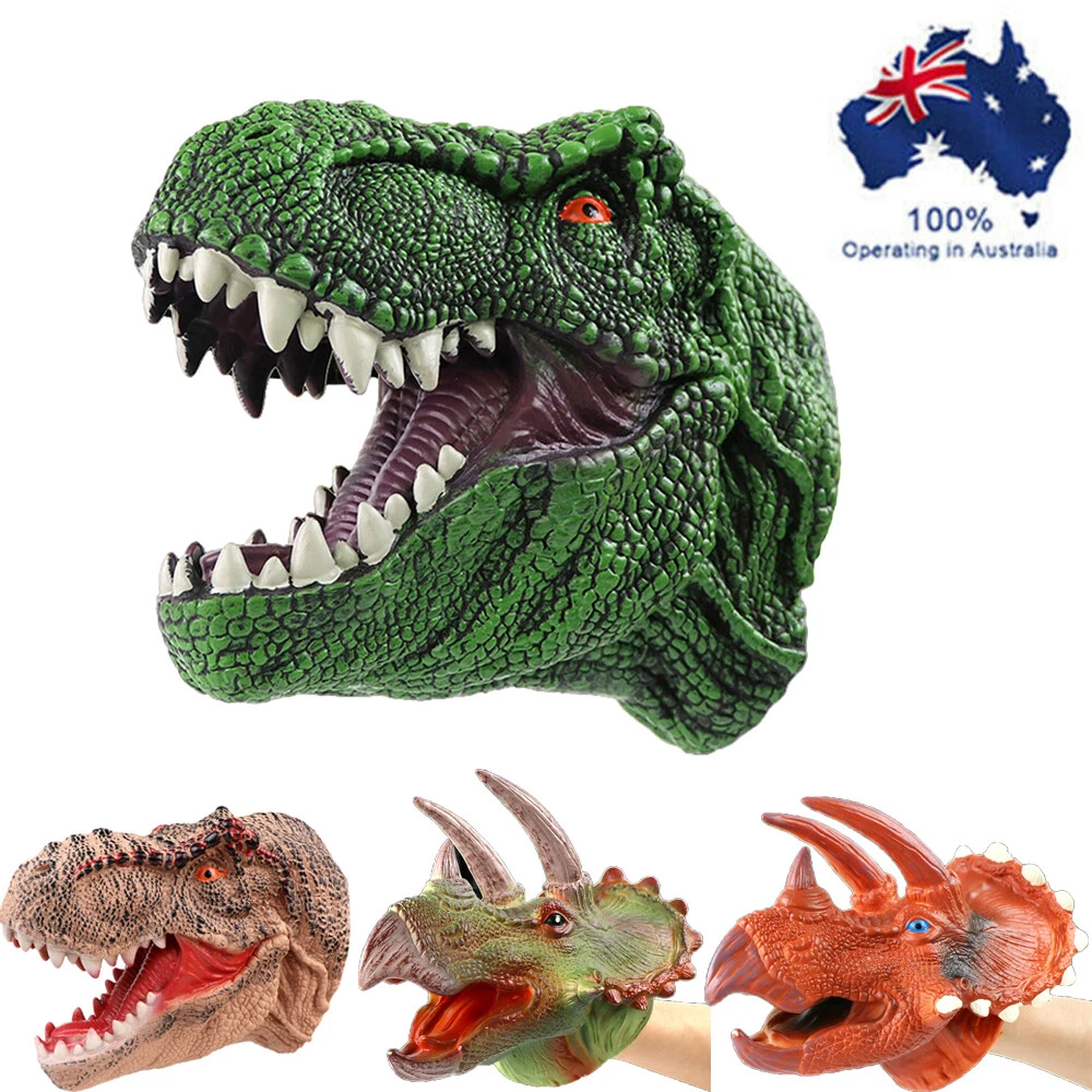 Rubber dinosaur hand puppet 2025