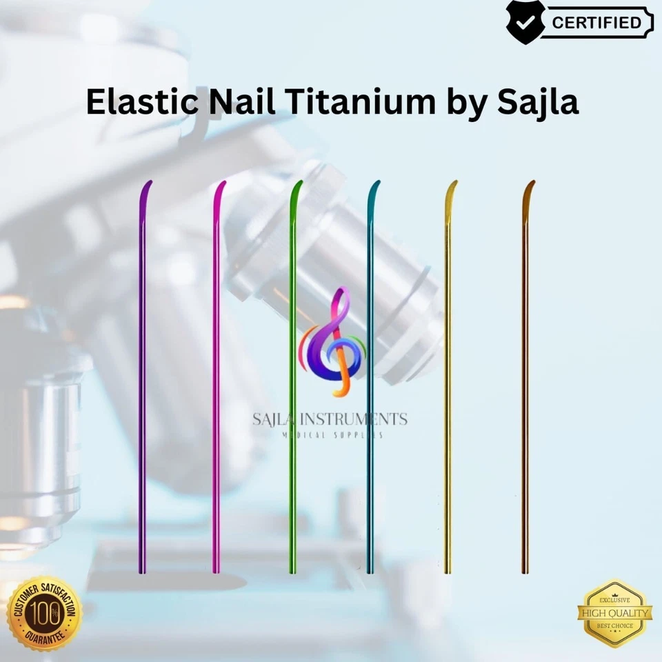 Elastic Nail Implants Orthopedics 10 Pieces Set Titanium Medical grad 5 by sajla - Image 3 of 3