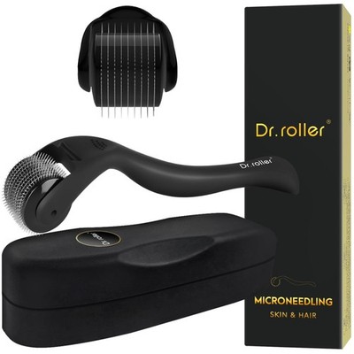 Bartroller Derma Roller 0,5mm Haarwuchs Hautpflege Titan Nadeln