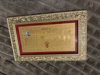 2008 Beijing Olympics Gold Certificate in gold frame