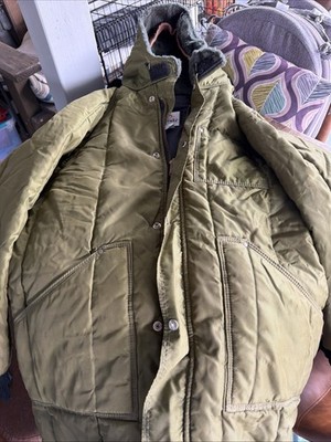 Rainfair Vintage Men s Insulated Rain/snow Suit Size XL Olive Made In USA