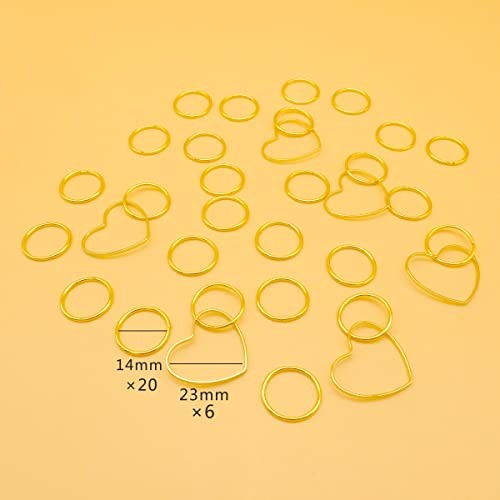 Hair Braid Rings Hair Hoops Braid Pendant Hair Accessories Hair Clip N-Gold