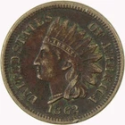 1862 Indian Head Cent VF Very Fine Details Penny 1c Coin SKU:CP1274