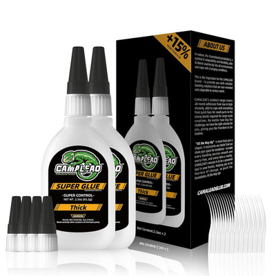 Thick Super CA Glue Kit 4.6 oz, Heavy Duty Clear Superglue Repair Wood Metal Pla