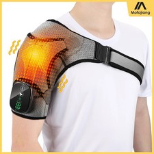 Heating Shoulder Massager 3-Speed Vibration Massage Belt For Pain Relief Support