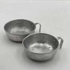 2- Vintage backpacking hiking SIERRA CUP  Camping 4" Diameter Thumb Finger Loop