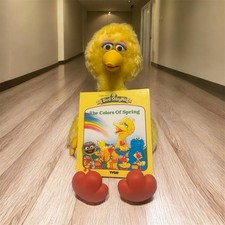 Vtg 1986 Talking Big Bird Story Magic Ideal Sesame St WORKS. Excellent Cond.