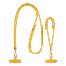 Adjustable Phone Crossbody Lanyard and Wrist Strap Lanyard Kit, Yellow