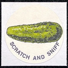 CTP 1977 Scratch and Sniff Sticker PICKLE (S&S version)