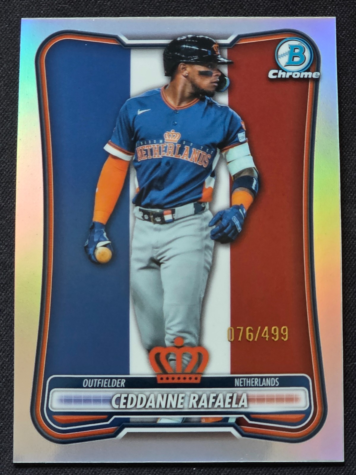 2026 Bowman Chrome Ceddanne Rafaela WBC-61 Serial 076/499 Netherlands