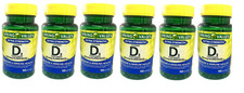 6x Spring Valley Vitamin D3 125 mcg per Softg...