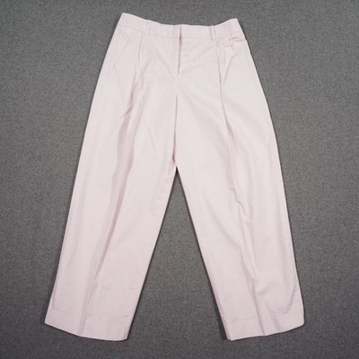 JIL SANDER NAVY Damen Stoffhose Gr. 36738 Hellrosa Baumwolle Bundfalten Weites B