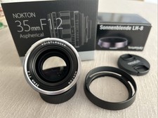 Voigtlander NOKTON 35mm F1.2 Aspherical III Lens VM Leica M w/ Hood - Free Ship