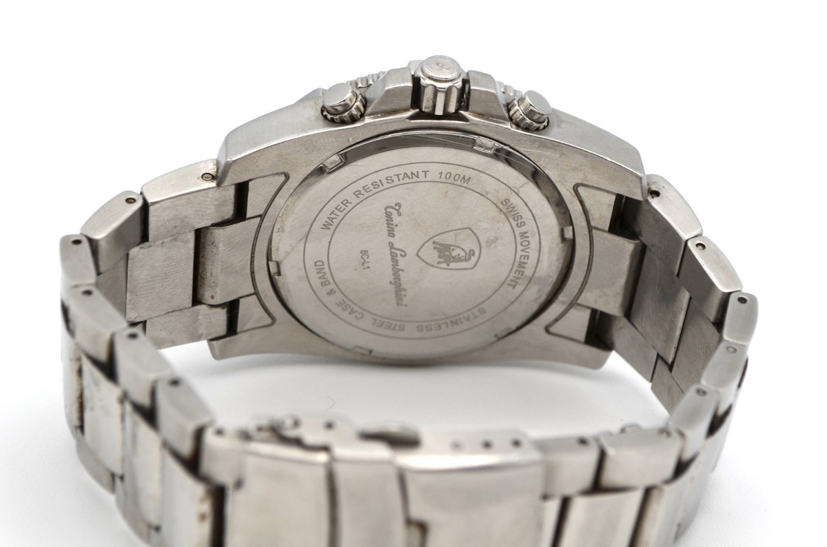 ✨Tonino Lamborgini✨シルバー✨デイト✨ヴィンテージ✨腕時計✨ ✨Tonino Lamborgini✨シルバー✨デイト✨ヴィンテージ✨腕時計✨