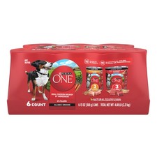 Purina ONE Classic Ground Chicken and 13 Ounce (Pack of 6), Variety Pack 3.53 per gallon