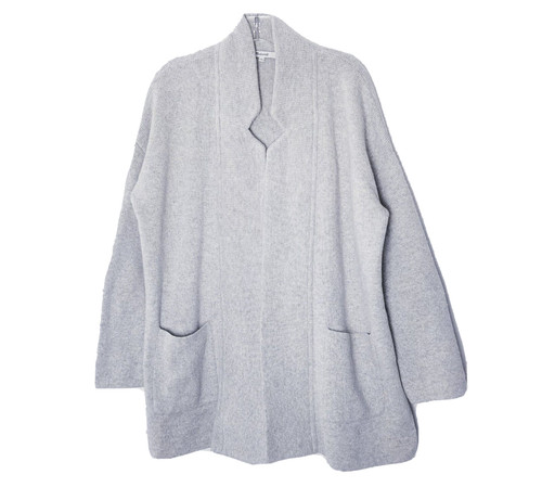 Madewell Spencer Sweater Coat Womens Small Gray Merino Wool J9837 Cardigan