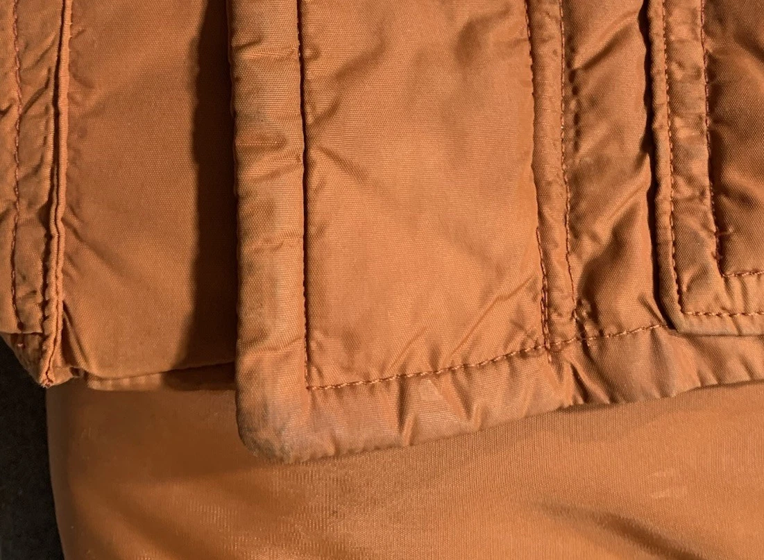 Vintage Frostline Kit Mens Large Burnt Orange Nylon Puffer Down Vest Rancher image 12