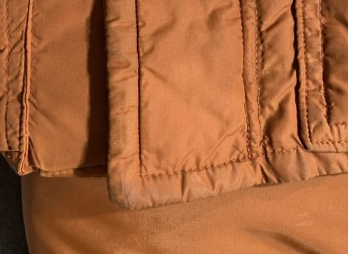 Vintage Frostline Kit Mens Large Burnt Orange Nylon Puffer Down Vest Rancher image 12