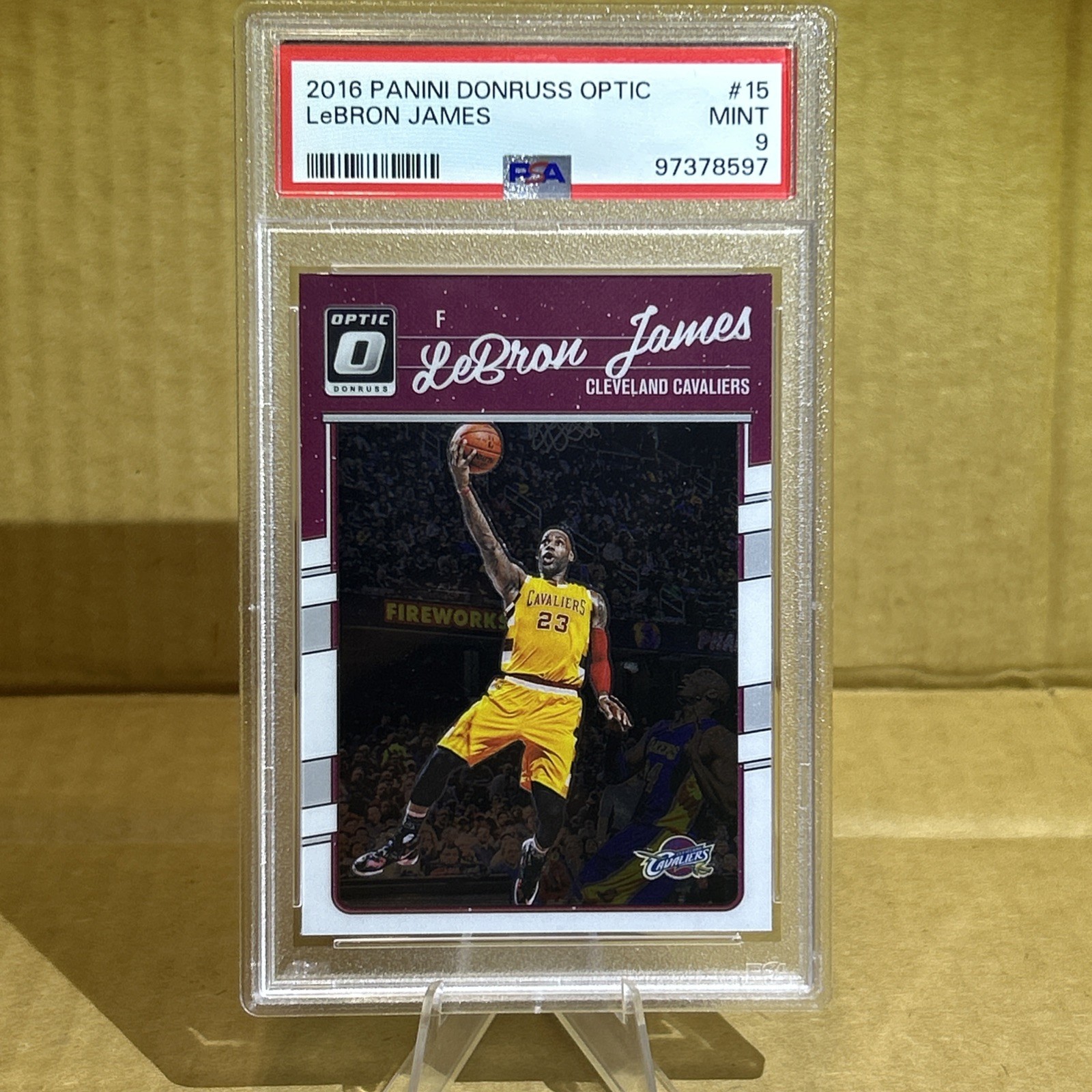 2016-17 Panini Donruss Optic - LeBron James, Kobe Bryant #15 PSA 9