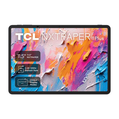 TCL NXTPAPER 11 Plus Tablet 11'' Screen Android 15 256GB Dual Camera Black