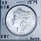 1879 BU GEM MORGAN SILVER DOLLAR UNC MS+++ U.S. MINT RARE COIN 9049
