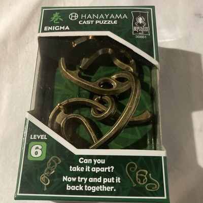 Hanayama LEVEL 6 Cast Metal Brain Teaser Puzzle Enigma