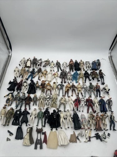 Lot Of 90's 2000's Star Wars Kenner Hasbro Loose 83 Figures W/ Some Accesories