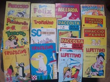 lotto di 12 fumetti  braccio di ferro, geppo, tiramolla, gatto felix, ecc.