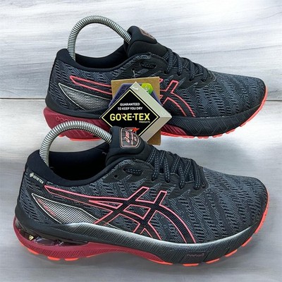 ASICS GT-2000 10 GTX Gore-Tex Womens 8 Running Shoes Carrier Grey/Black Sneakers