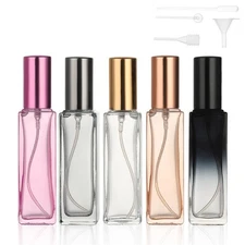 20ml Set of 5 Travel Perfume Bottle Refillable Perfume Bottle Travel Cologne ...